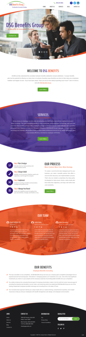 Web Design by pb for DSG Benefits Group LLC | Design: #21497058