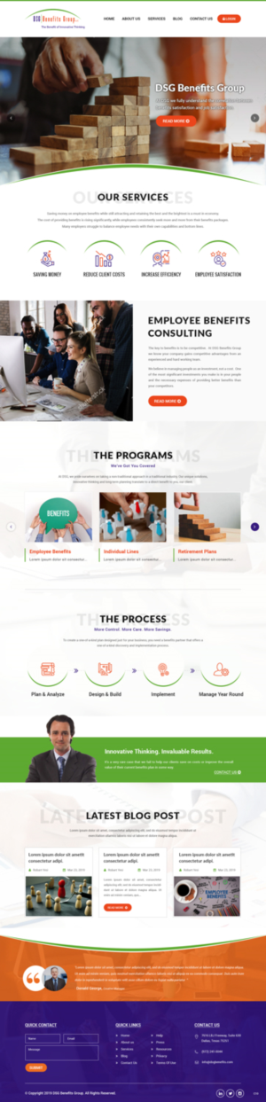 Web Design by pb for DSG Benefits Group LLC | Design: #21497059