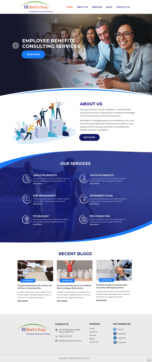 Web-Design von pb für DSG Benefits Group LLC | Design #21497060