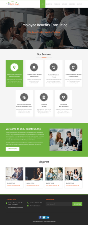 Web Design by rightway for DSG Benefits Group LLC | Design: #21461201