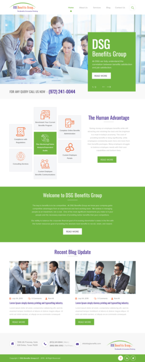 Web Design by rightway for DSG Benefits Group LLC | Design: #21461202