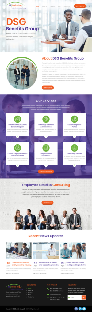 Web Design by rightway for DSG Benefits Group LLC | Design: #21461213