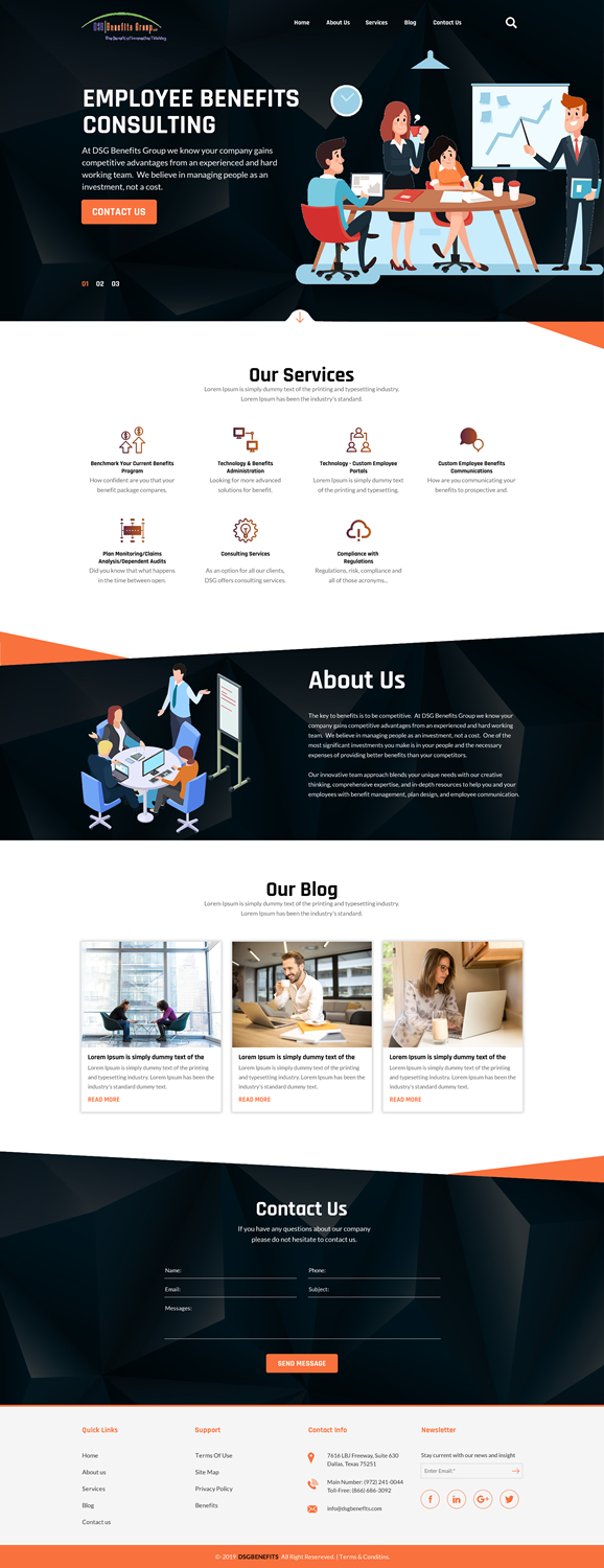 Web-Design von rightway für DSG Benefits Group LLC | Design #21461230