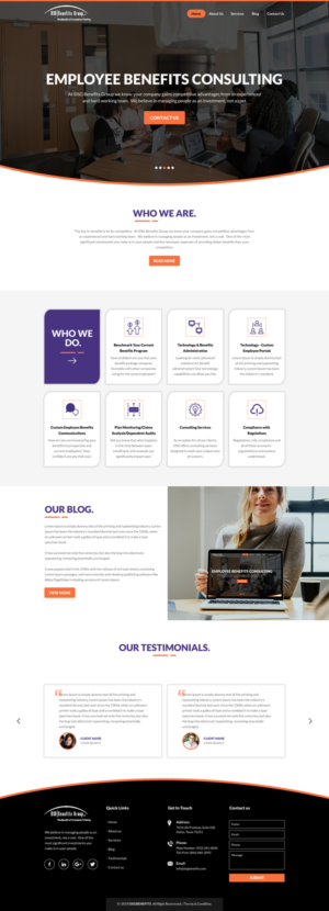 Web Design by rightway for DSG Benefits Group LLC | Design: #21476556