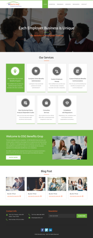 Web Design by rightway for DSG Benefits Group LLC | Design: #21476560
