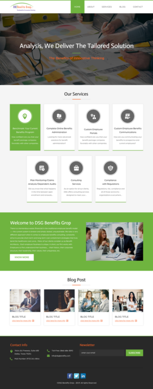 Web Design by rightway for DSG Benefits Group LLC | Design: #21481501