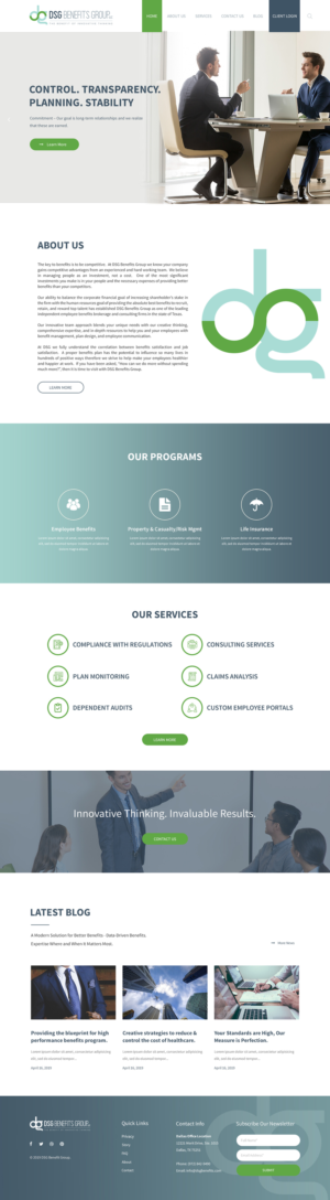 Employee Benefits Consulting Firm needs a refreshed website | Web Design by Mukarram Haidari