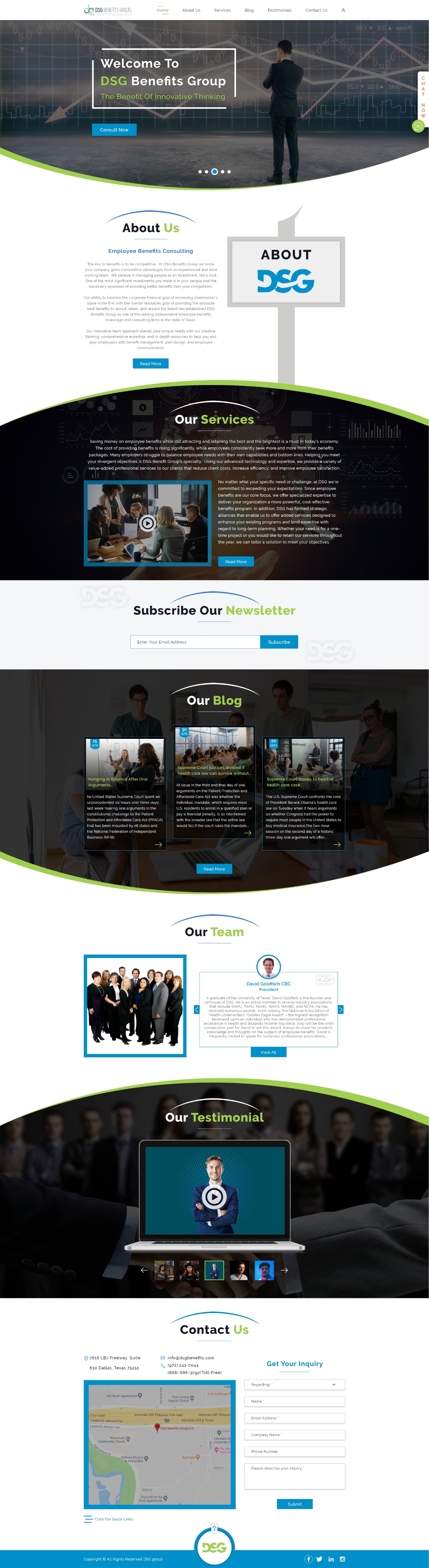 Diseño Web por ArtBeat Technology para DSG Benefits Group LLC | Diseño #21831964