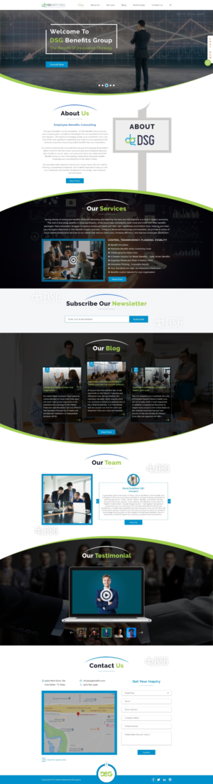 Web Design by ArtBeat Technology for DSG Benefits Group LLC | Design: #22023964