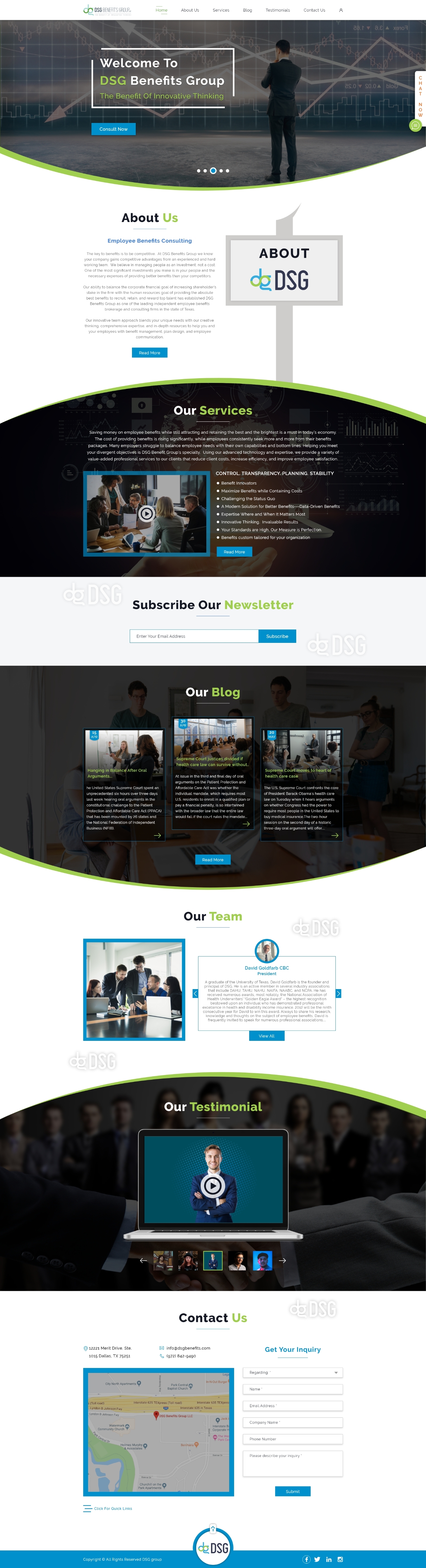 Web Design by ArtBeat Technology for DSG Benefits Group LLC | Design #22025312