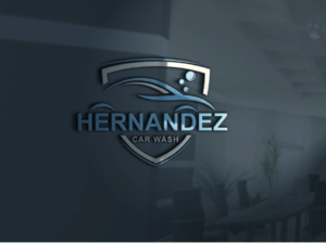 The name of the business: Hernandez Car Wash.   The business location: Mercedes, Texas | Logo Design by aishwarya....