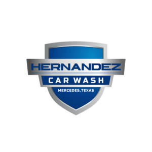 The name of the business: Hernandez Car Wash.   The business location: Mercedes, Texas | Logo Design by ThiagoB