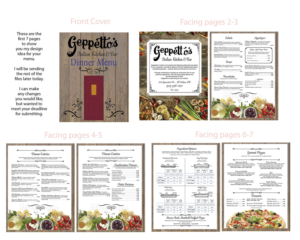 Menu Design by jmsgraphicdesign for this project | Design: #21485053