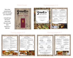 Menu Design by jmsgraphicdesign