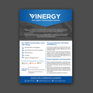 Flyer Design by Schöpfer for www.vinergy.com.au | Design: #21471146