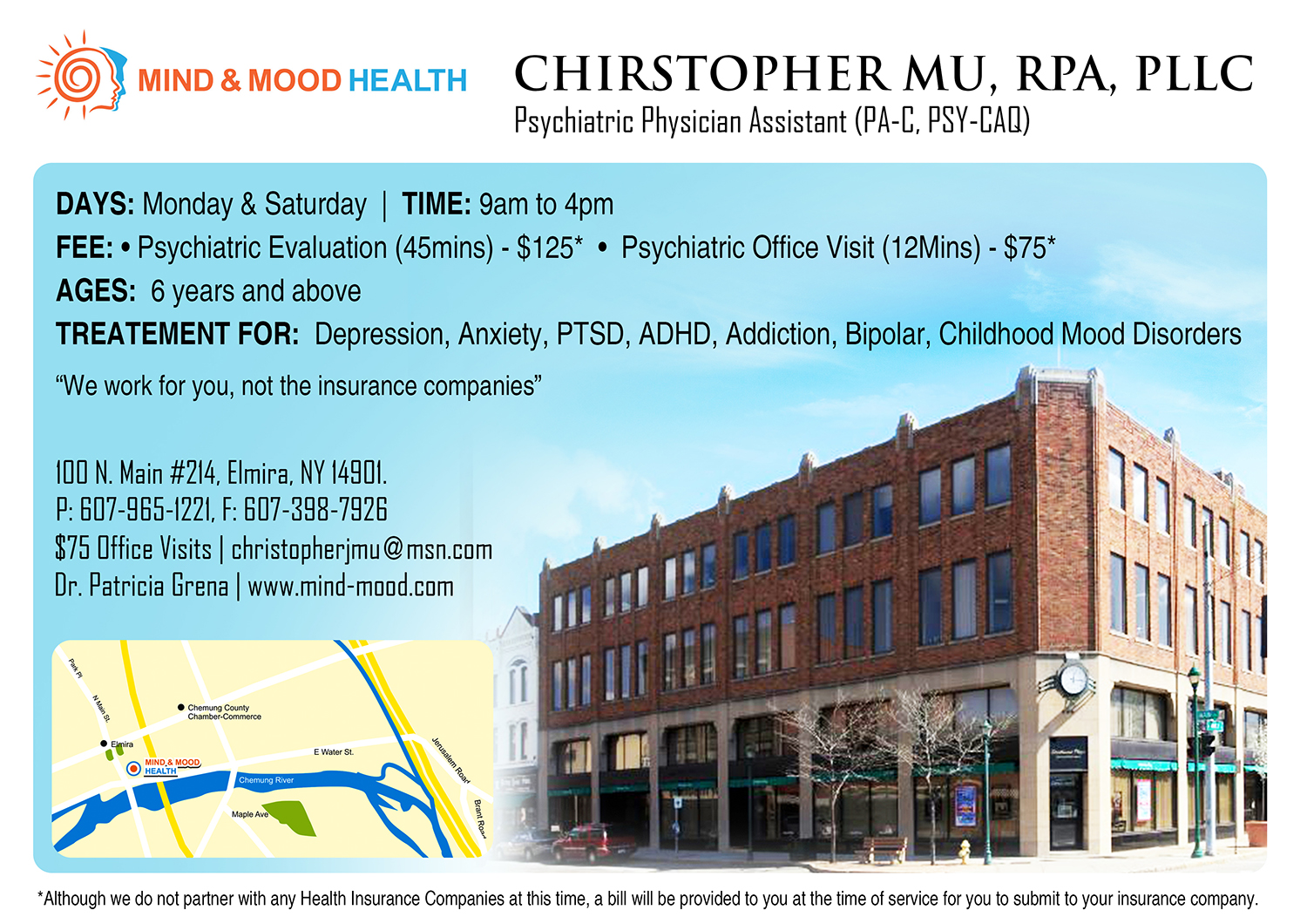 Flyer Design by Krishnadas for Psi Psychiatry | Design #21471440