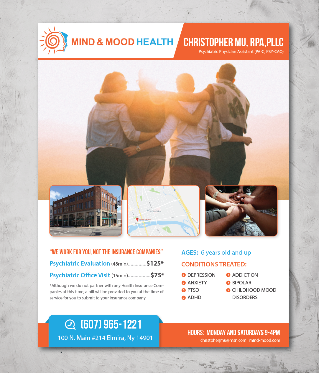 Flyer Design by alex989 for Psi Psychiatry | Design #21484140