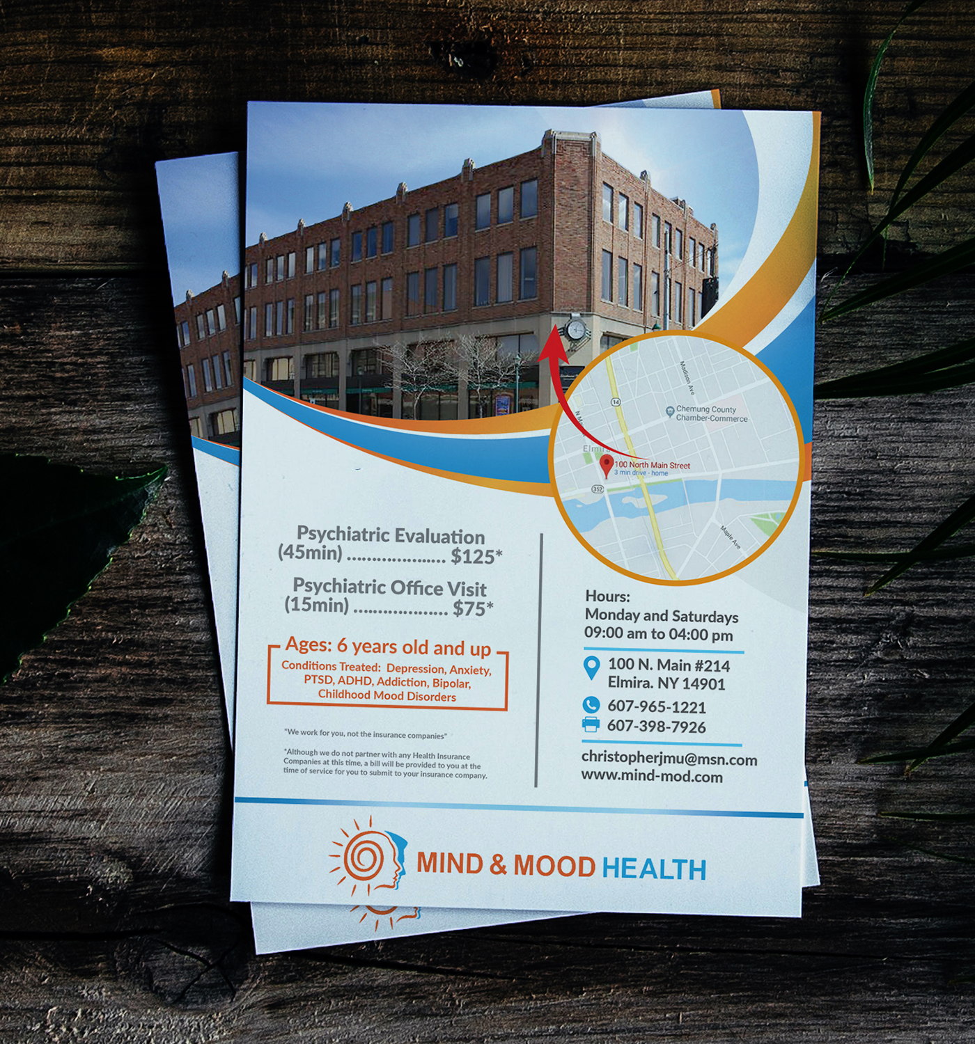 Flyer-Design von Deziners Zone für Psi Psychiatry | Design #21451430