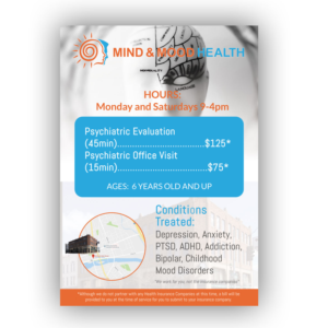Flyer Design by pipra for Psi Psychiatry | Design: #21453818