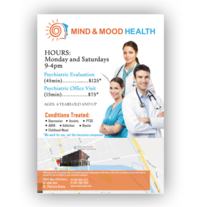 Flyer Design by pipra for Psi Psychiatry | Design: #21483349