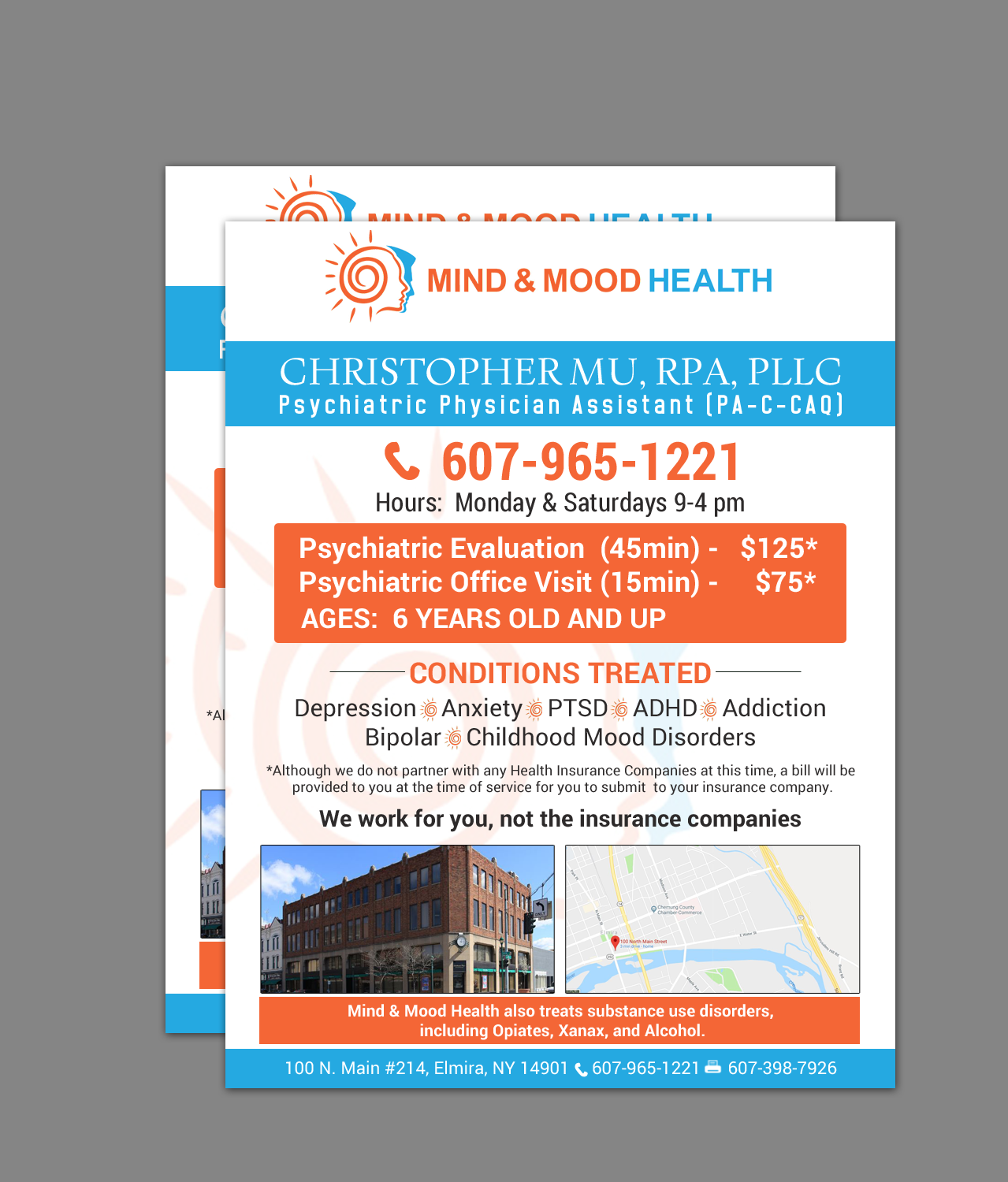 Flyer Design by chandrayaan.creative for Psi Psychiatry | Design #21491825