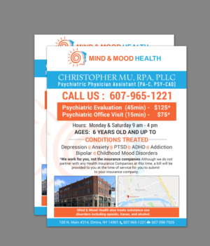 Flyer-Design von chandrayaan.creative für Psi Psychiatry | Design: #21495476