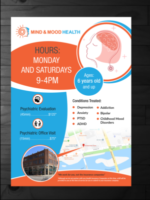 Mind and Mood Health Flyer (new business startup) | Design de Flyer par innovative earth