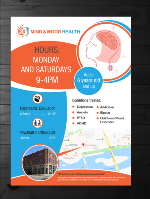 Mind and Mood Health Flyer (new business startup) | Flyer Design by innovative earth