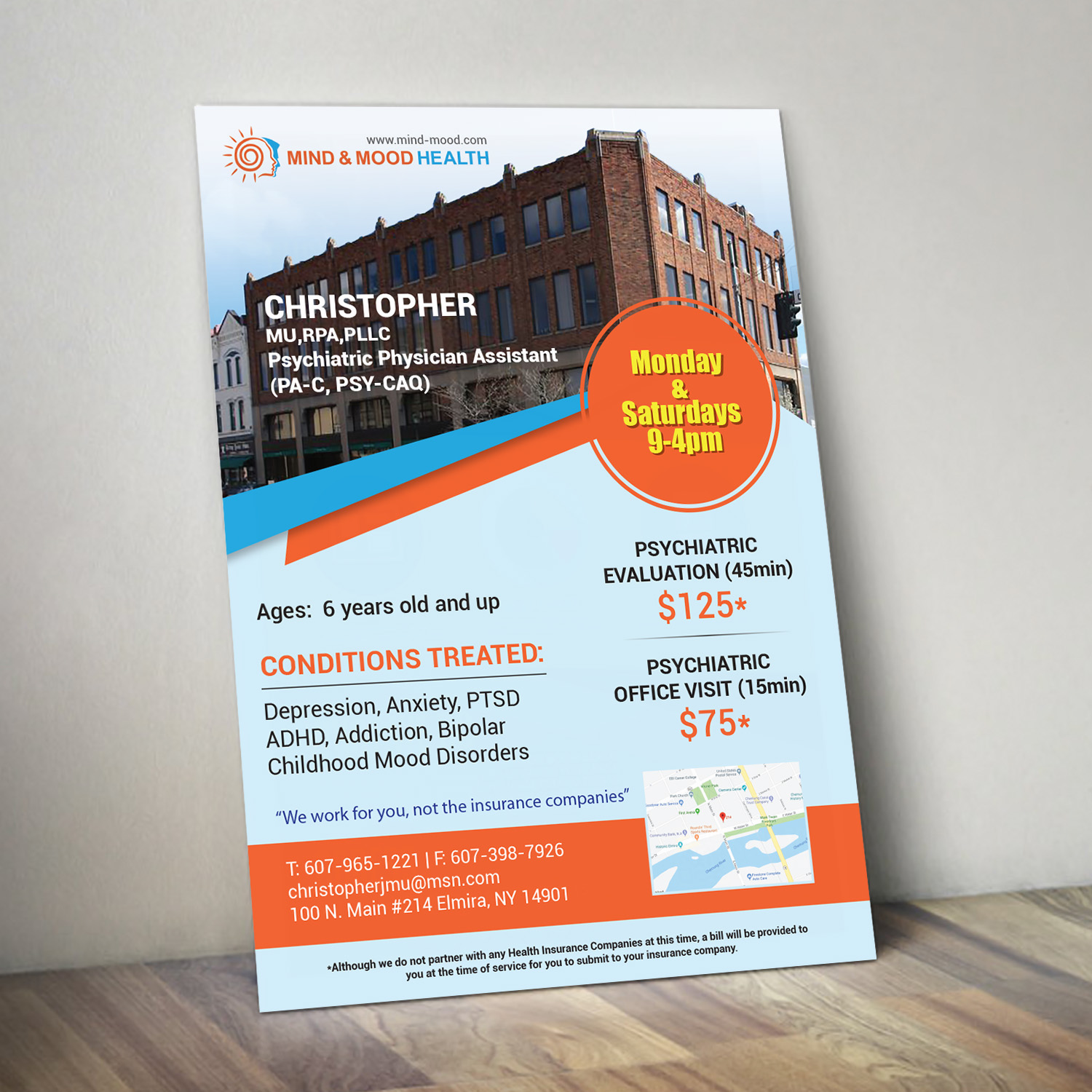 Design de Flyer par Payel Paul pour Psi Psychiatry | Design #21486215