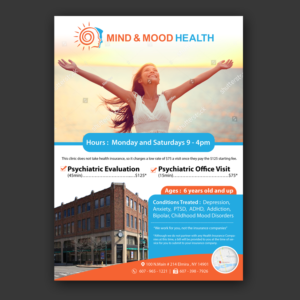 Flyer Design by Schöpfer for Psi Psychiatry | Design: #21452935