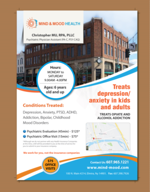 Mind and Mood Health Flyer (new business startup) | Design de Flyer par meet007
