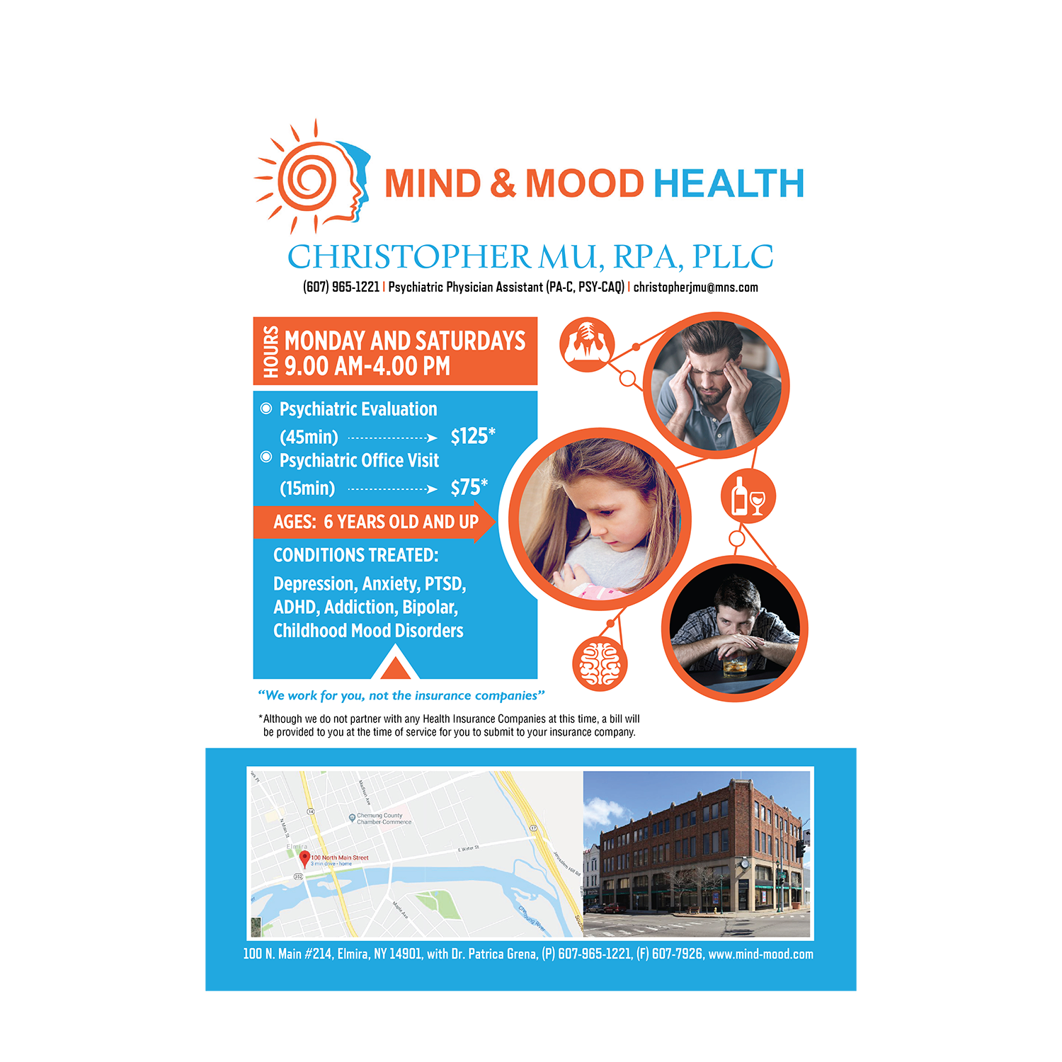 Flyer Design by soorya 4 for Psi Psychiatry | Design #21469930