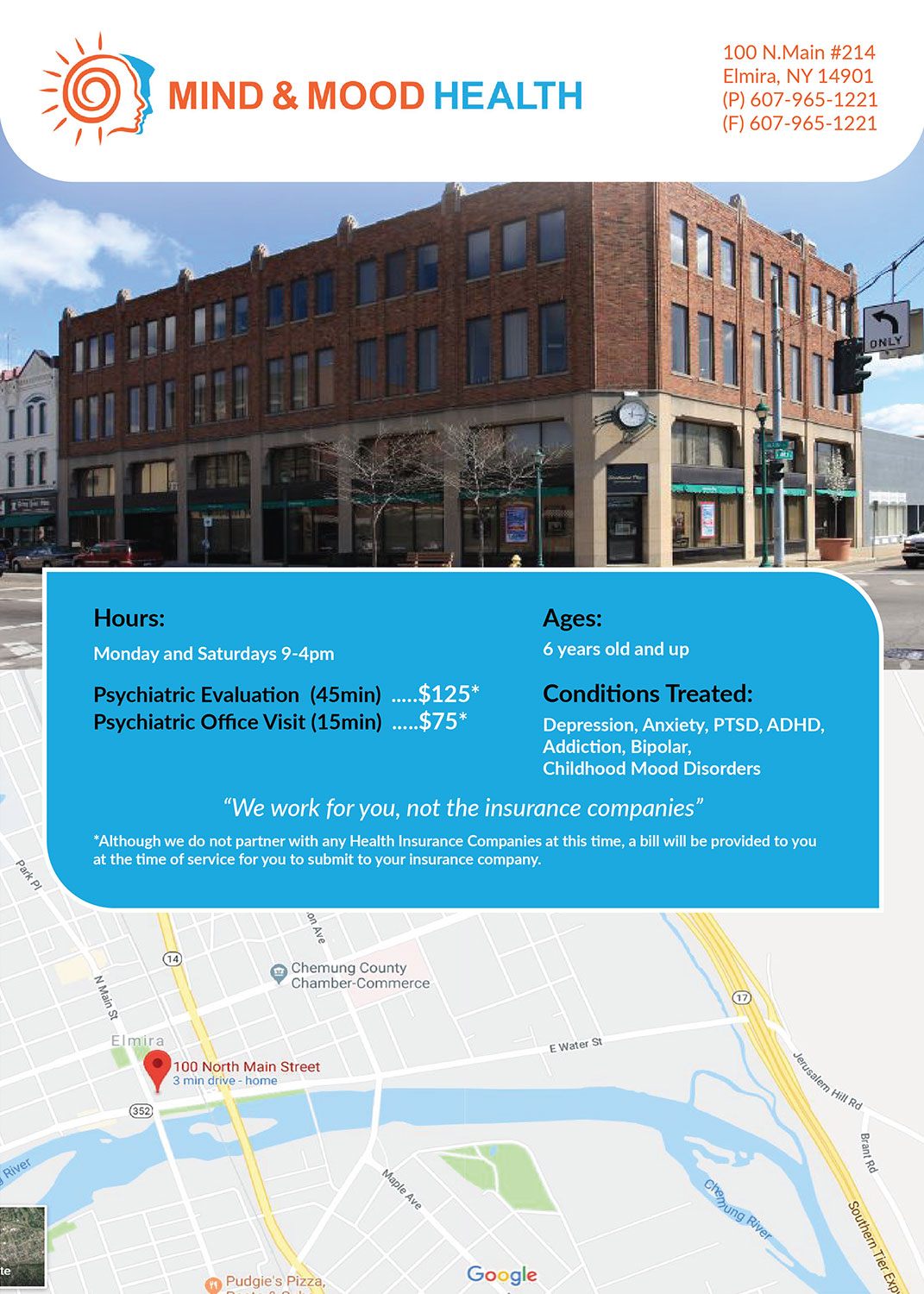 Flyer Design by SaraLy for Psi Psychiatry | Design #21454164