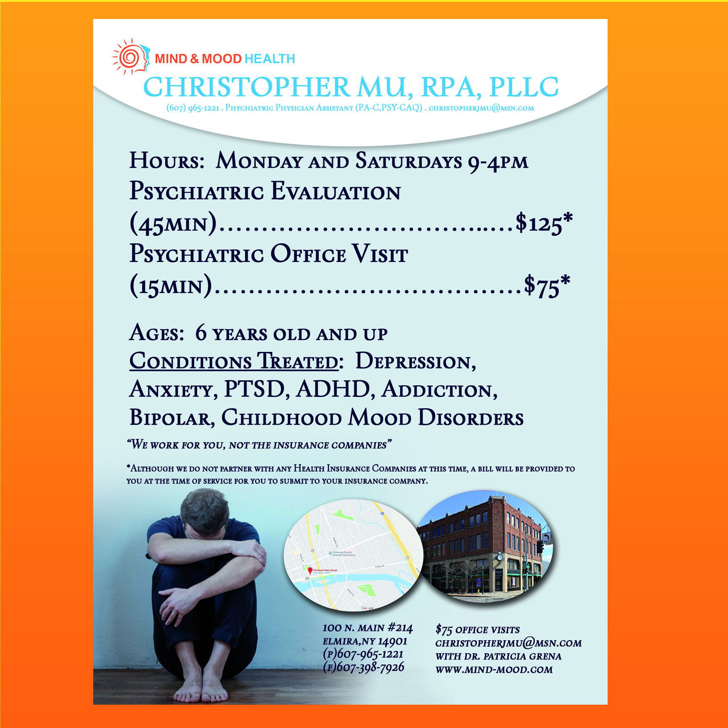 Flyer Design by yazidoxx 2 for Psi Psychiatry | Design #21457187