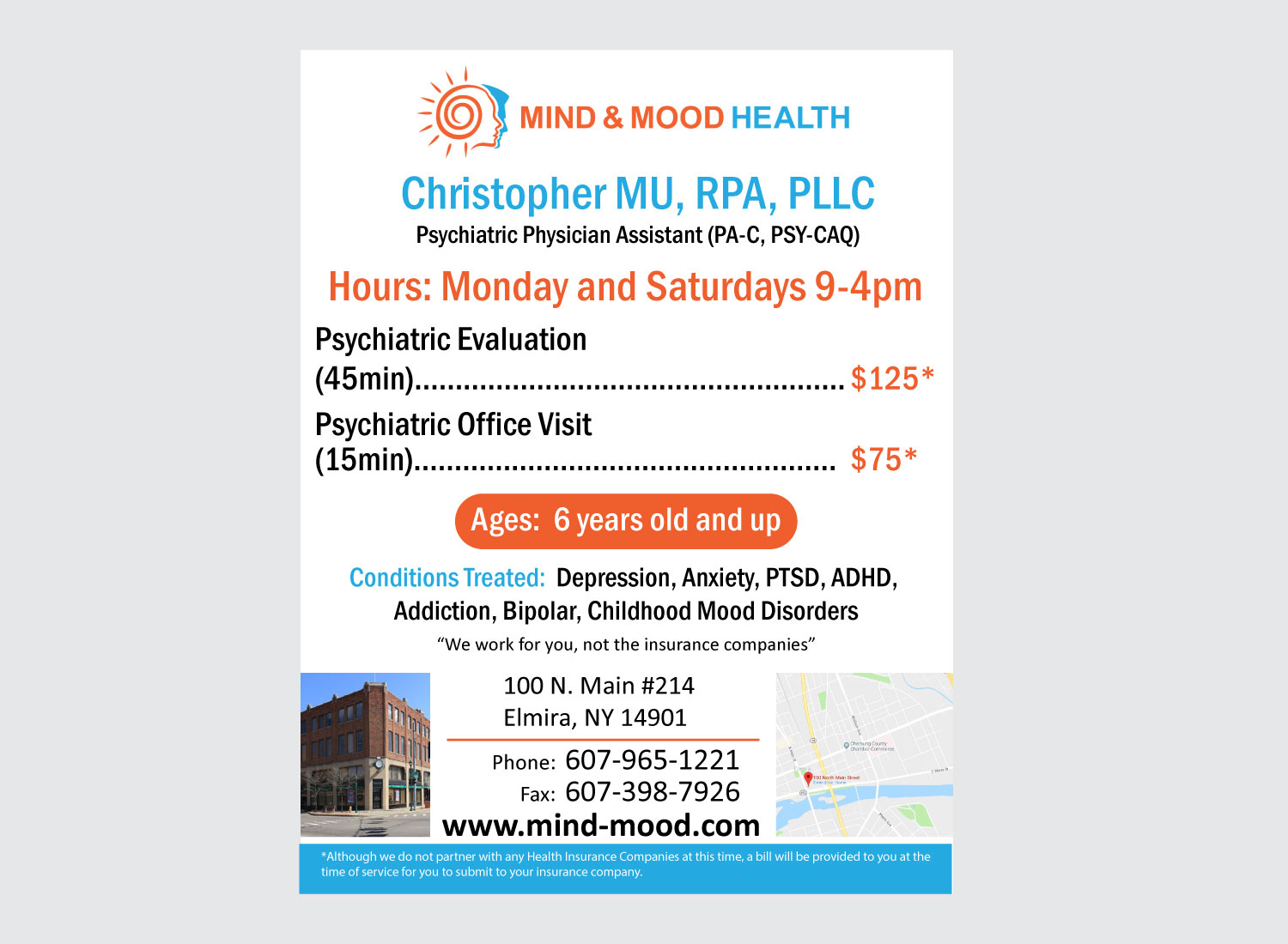 Flyer Design by mmin for Psi Psychiatry | Design #21506695