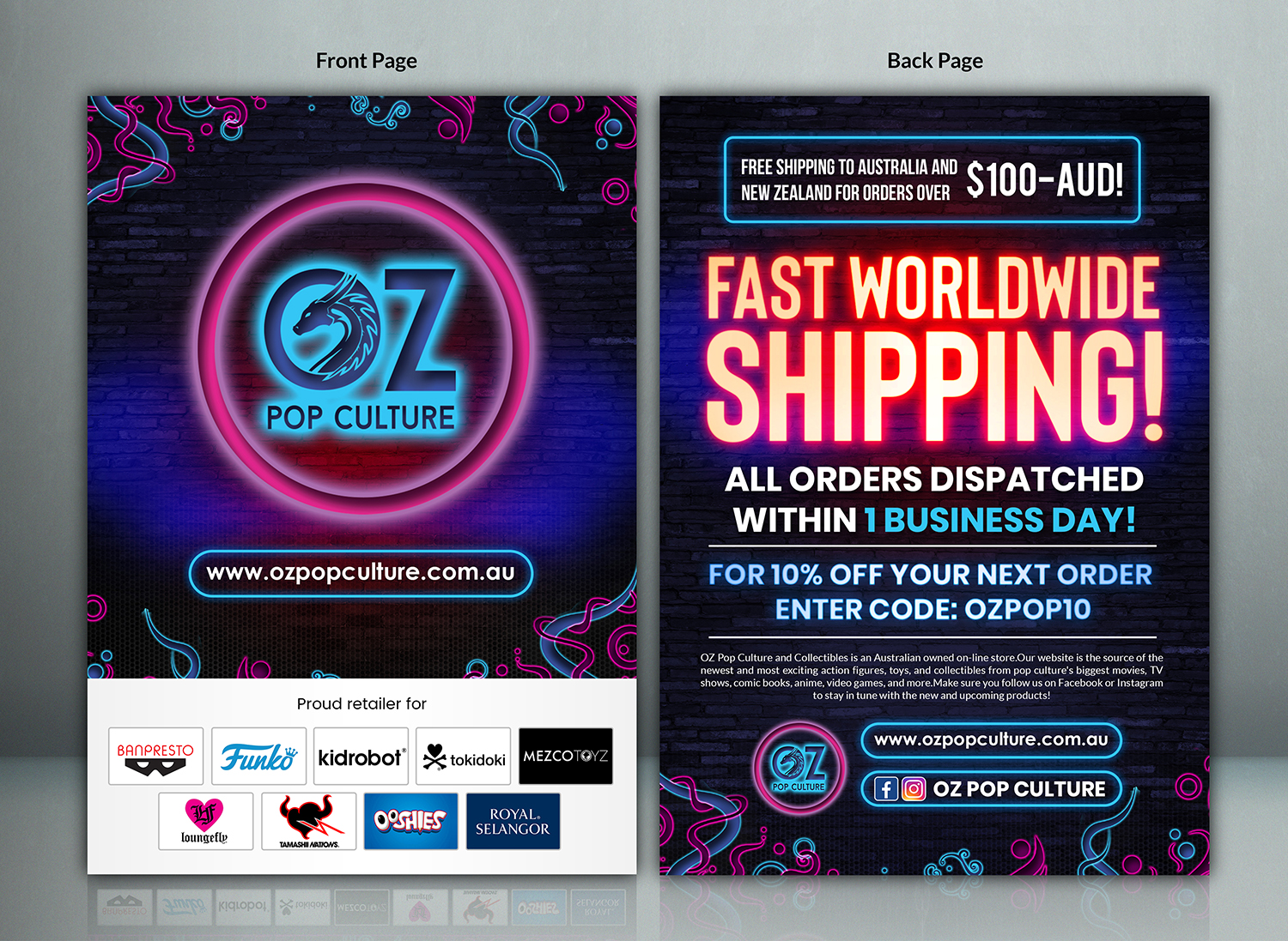 Flyer Design by SAI DESIGNS for OZ Pop Culture | Design #21542598