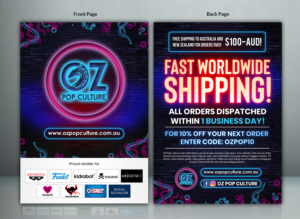 A5 Flyer for OZ Pop Culture | Flyer-Design von SAI DESIGNS