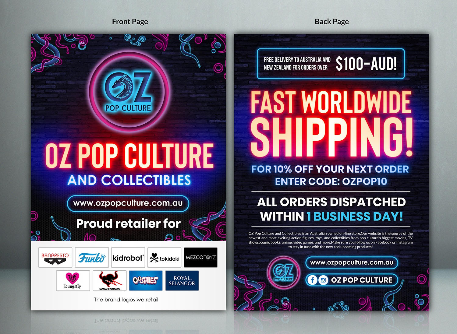 Flyer Design by SAI DESIGNS for OZ Pop Culture | Design: #21450944