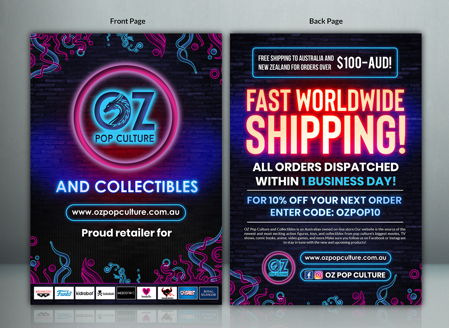 Flyer Design by SAI DESIGNS for OZ Pop Culture | Design #21475038