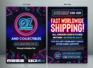 Flyer Design by SAI DESIGNS for OZ Pop Culture | Design: #21475038