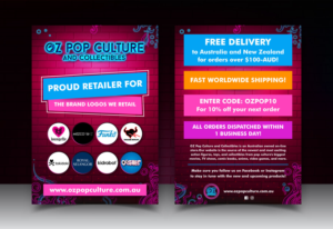 A5 Flyer for OZ Pop Culture | Flyer Design by vcreatived