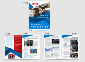 Asia Video Industry Association is preparing a regular newsletter and needs a design  | Diseño de Flyer por SAI DESIGNS