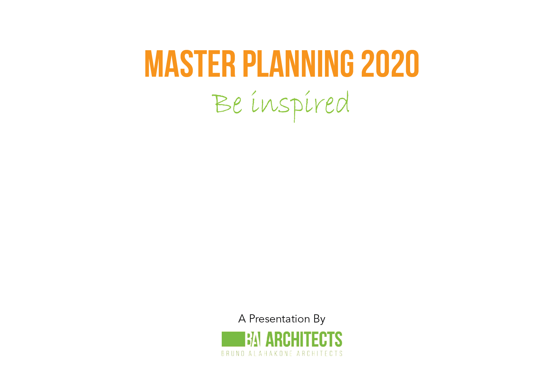 Diseño de Brochure por Achiver para BA Architects | Diseño #21661170