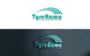 TyreRama (company name) Tyres, Wheels, Batteries, Brakes, Shock Absorbers | Logo Design by MT