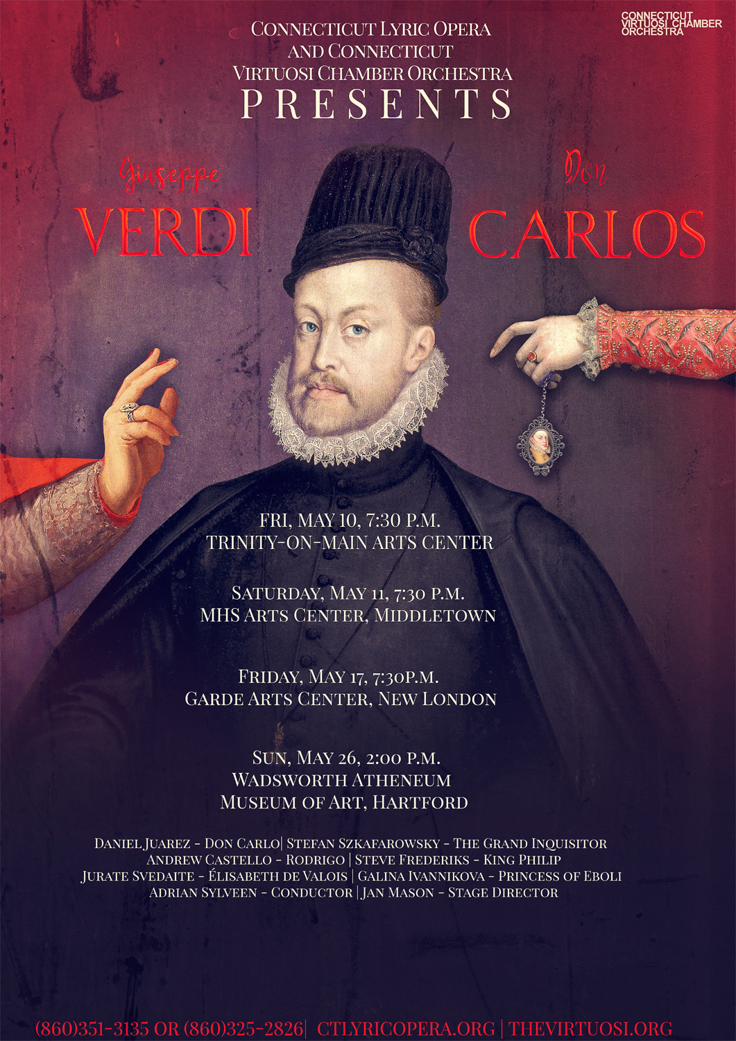 Poster Design by Marta van Eck for Connecticut Virtuosi Chamber Orchestra, Inc.  | Design #21472154