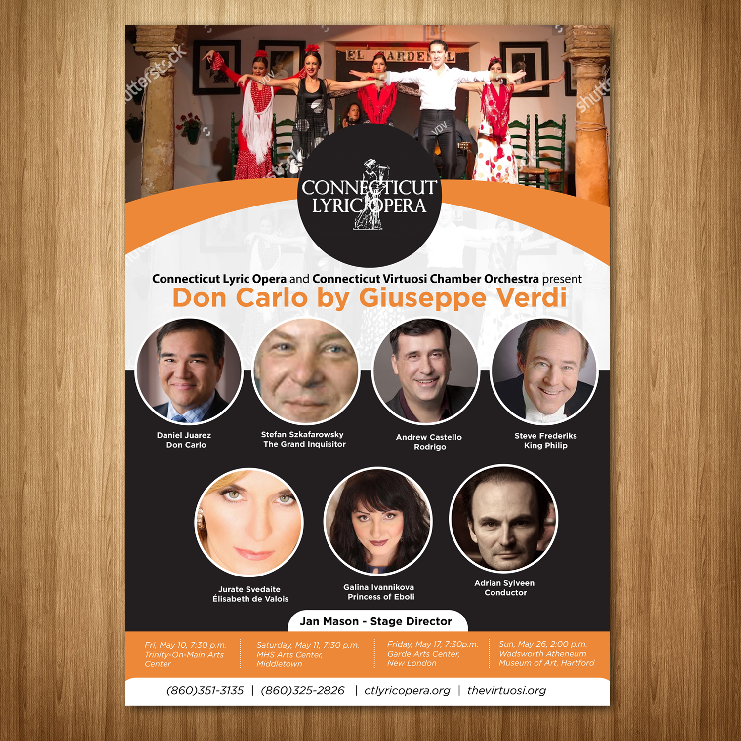 Poster Design by Schöpfer for Connecticut Virtuosi Chamber Orchestra, Inc.  | Design #21453601