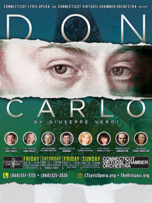 Poster for the opera production of Don Carlo by G. Verdi | Poster Design by Vallerie L.