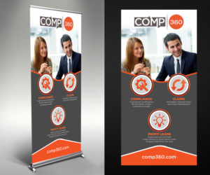 Commercial Insurance Agency needs a design for a trade show retractable display. | Messestand-Design von Designers Hub