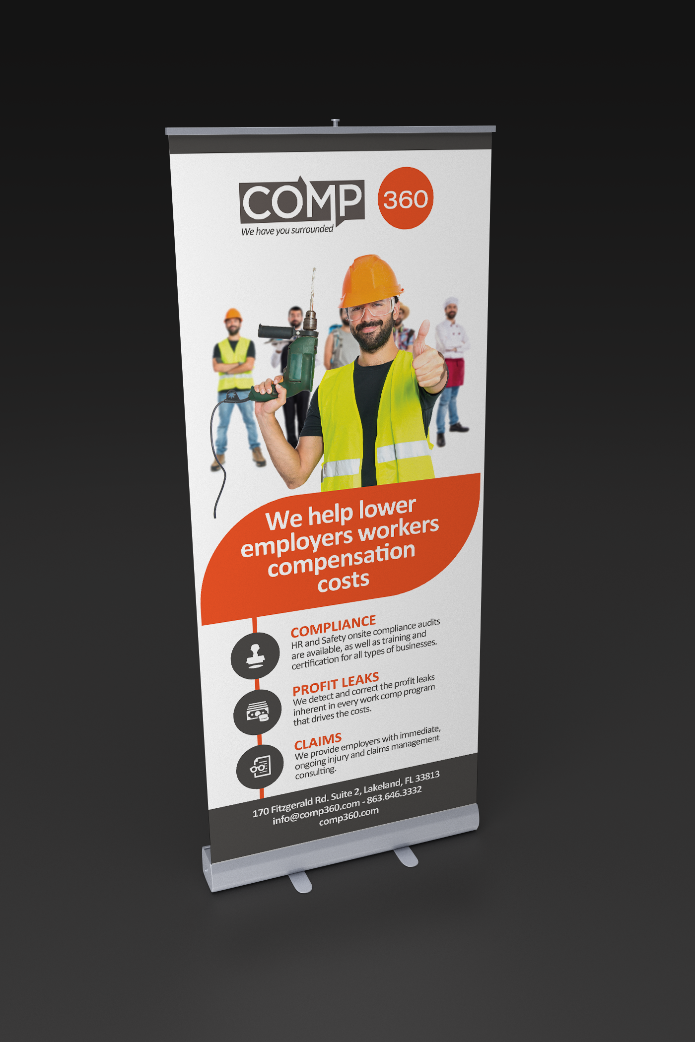 Trade Show Booth Design by Benson M. for Comp360 LLC | Design #21598958