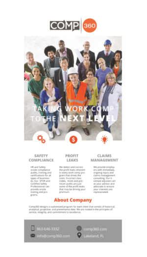 Commercial Insurance Agency needs a design for a trade show retractable display.